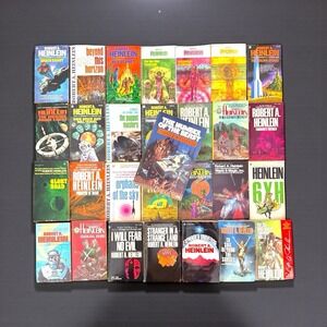 Vintage Lot 29 Robert A. Heinlein Books Science Fiction Paperbacks 1940's-1980's